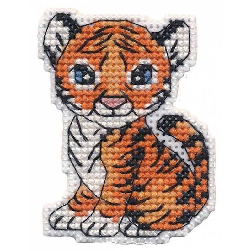 Oven Tiger Magnet Cross Stitch Kit