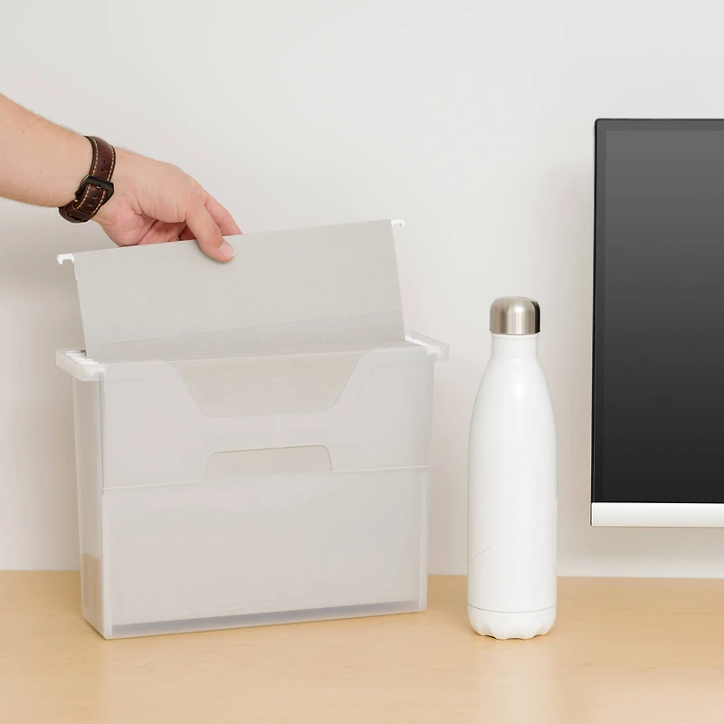 IRIS® Small Open Top Plastic File Box