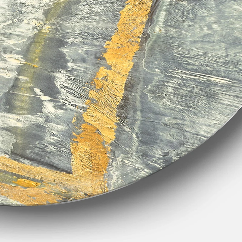 Designart - Gold Glam on Grey Tapestry II