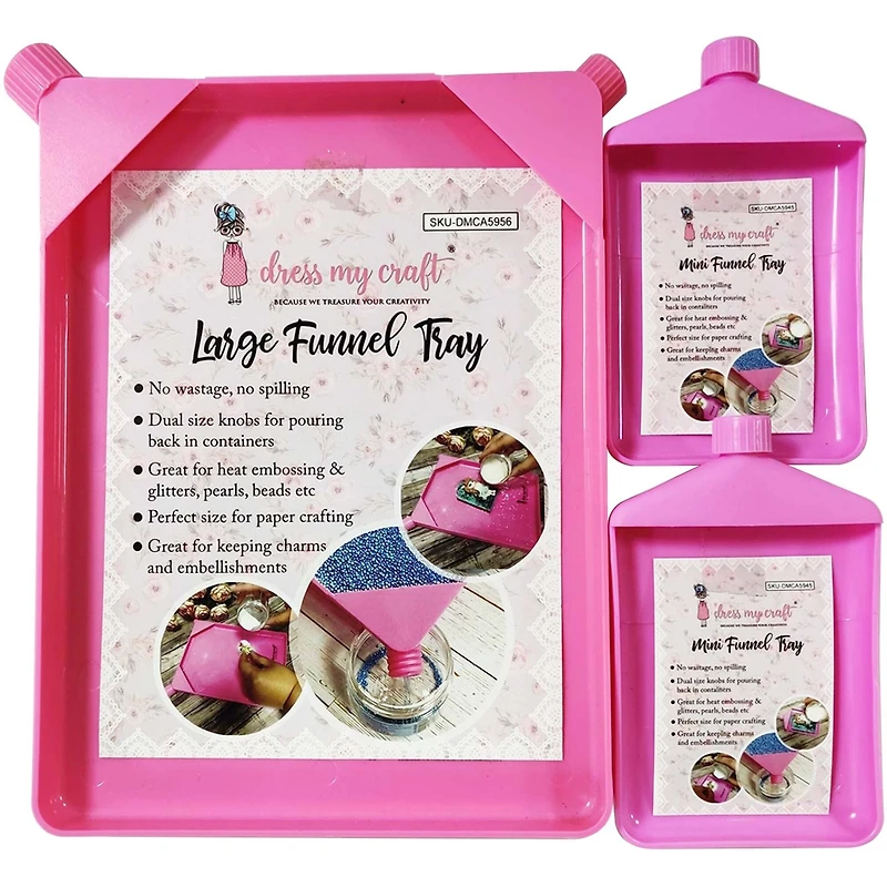 Dress My Craft® Funnel Tray Combo Set