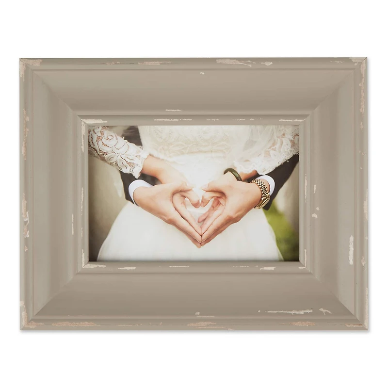 DII® Antique Stone Distressed Farmhouse 4" x 6" Picture Frame