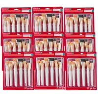 9 Pack: Variety Taklon Jumbo Brushes by Craft Smart®