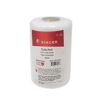SINGER® White Tulle Fabric Roll, 6" x 100yd.