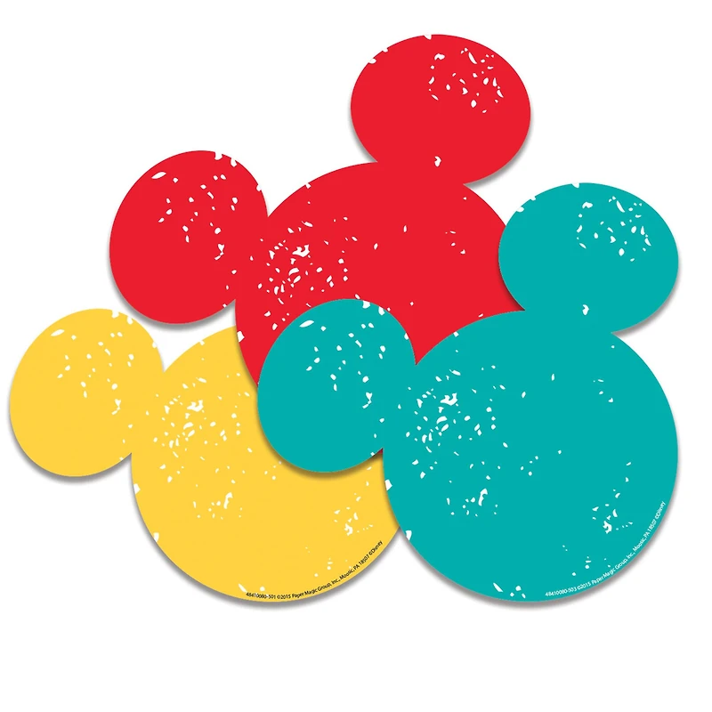 Eureka® Mickey Mouse® Paper Cut Outs, 3 Packs of 36