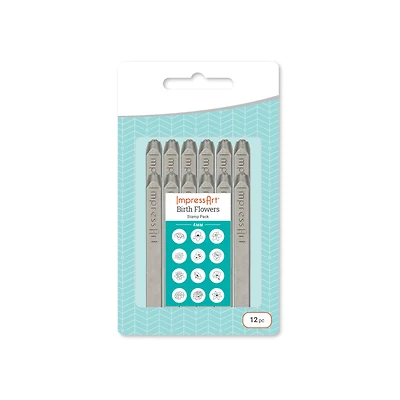 ImpressArt® Birth Flowers Signature Stamp Pack, 4mm