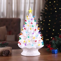 24" Lit Nostalgic Christmas Tree