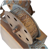 The Novogratz 16" Brown Metal Decorative Camera Film Sculpture