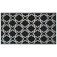DII® Black Lattice Outdoor Rug, 4ft. x 6ft.