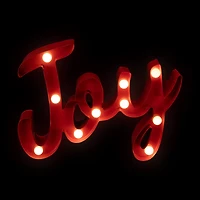 Lighted "Joy" Christmas Decoration - 11.25"