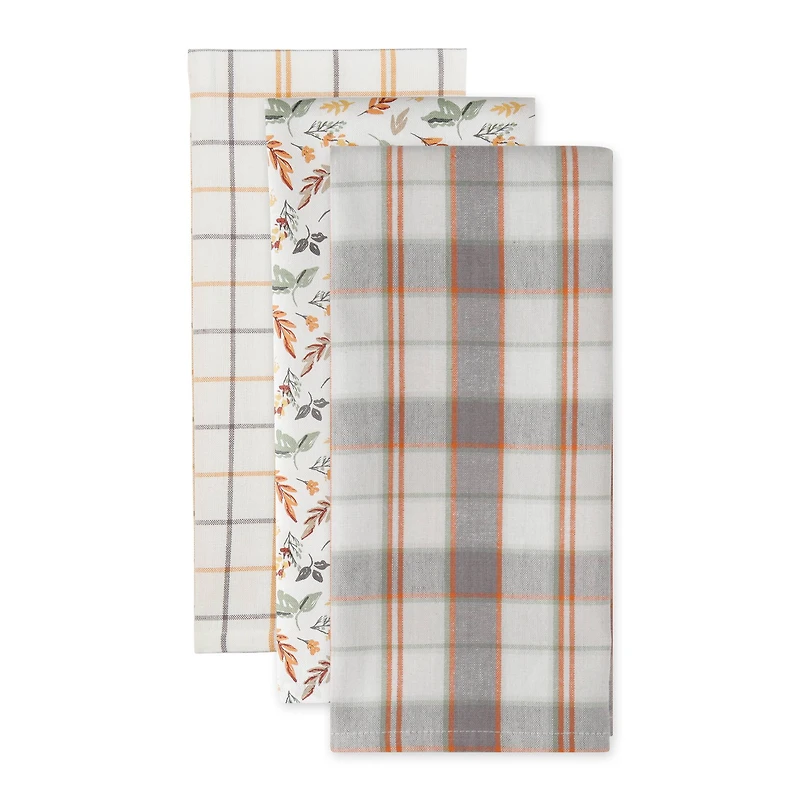 DII® Crisp Leaves Dishtowel Set