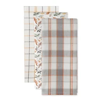 DII® Crisp Leaves Dishtowel Set