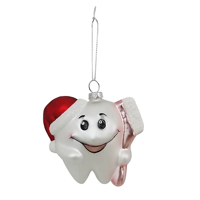 4" Happy Tooth Glass Ornament by Ashland®