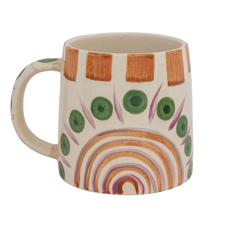 Hello Honey® 4.25" Geometric Print Stoneware Mug Set