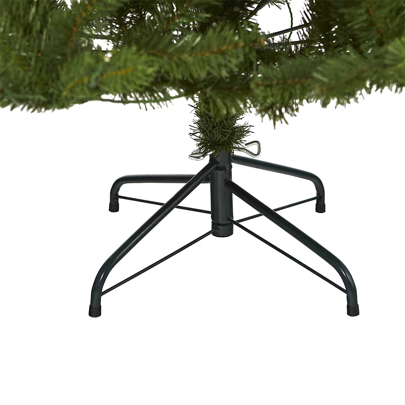 6ft. Pre-Lit New Haven Spruce Artificial Christmas Tree, Clear LED Lights