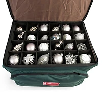 TreeKeeper 72ct. 4" Christmas Ornament Storage Box with Top Pocket
