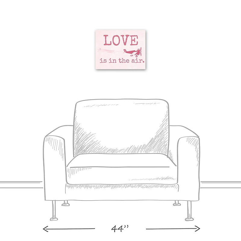 Love Is In The Air 14" x 11' Canvas Wall Art