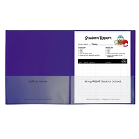 C-Line® Classroom Connector™ Purple School-To-Home Folders, 25ct.