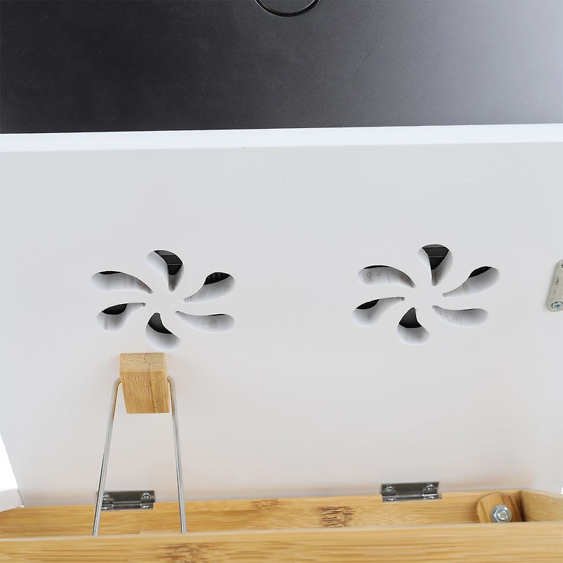 Mind Reader 21" Adjustable Laptop Coolpad Flip Top Laptop Desk