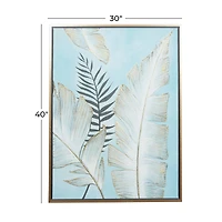 Blue Canvas Coastal Style Wall Art, 40" x 30" x 1"