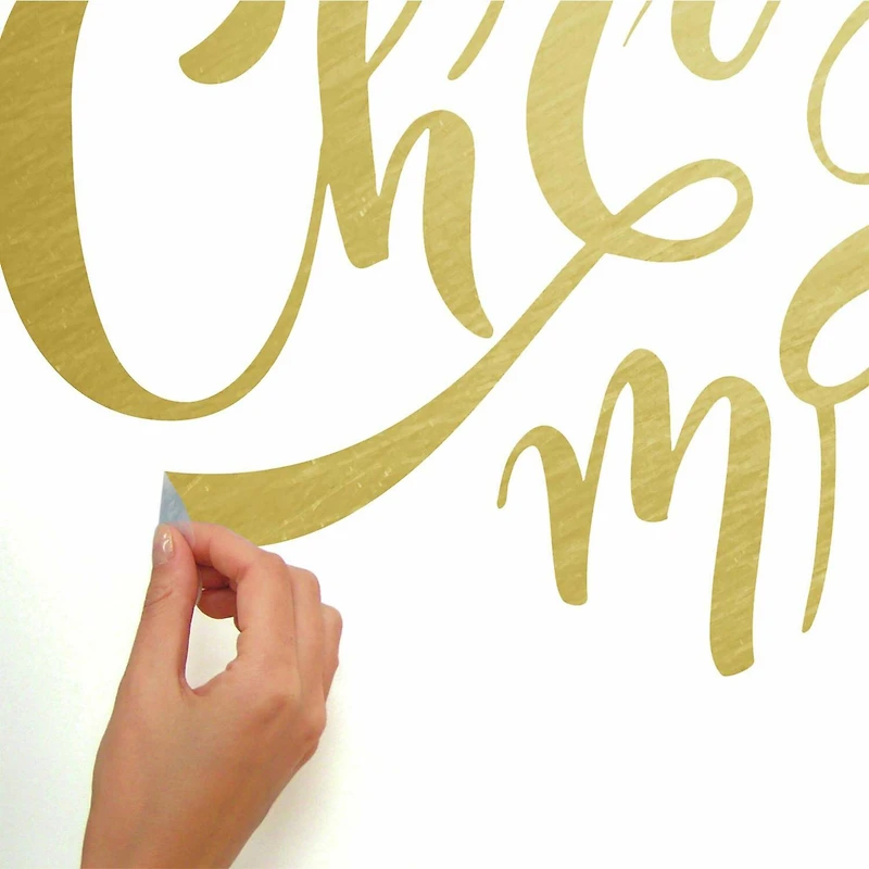 RoomMates Merry Christmas Quote Peel & Stick Giant Decals 