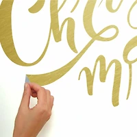 RoomMates Merry Christmas Quote Peel & Stick Giant Decals 