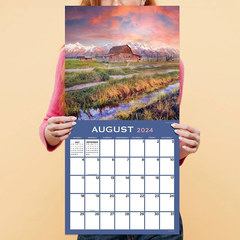 TF Publishing 2024 Barns Wall Calendar