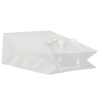 JAM Paper Medium White Matte Heavy Duty Kraft Gift Bags, 10ct.