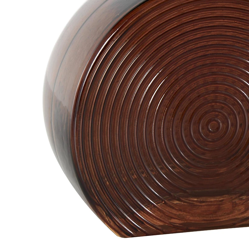 Amber Geometric Decorative Jar Set