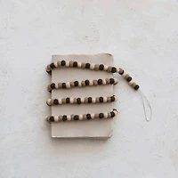 Hello Honey® 6ft. Cream & Brown Wool Felt Ball Garland
