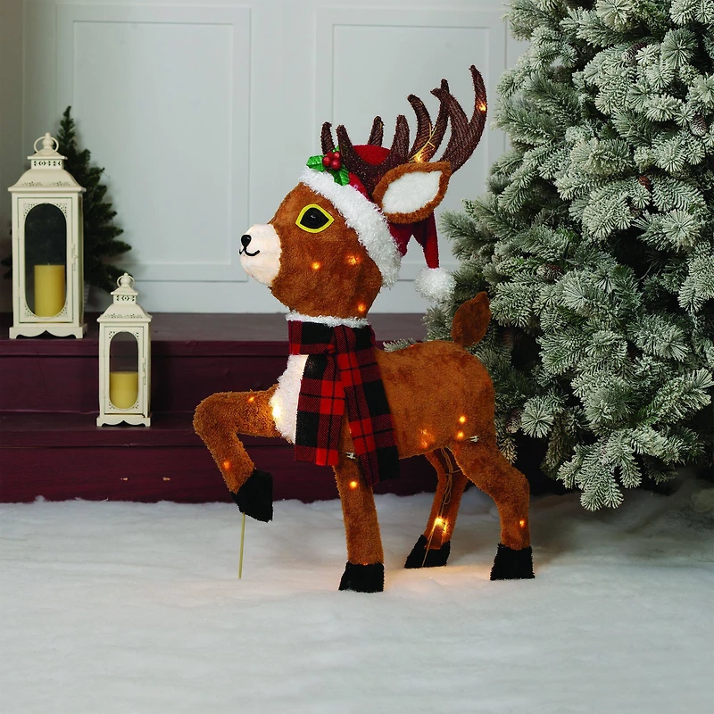36" Plush Reindeer Figurine