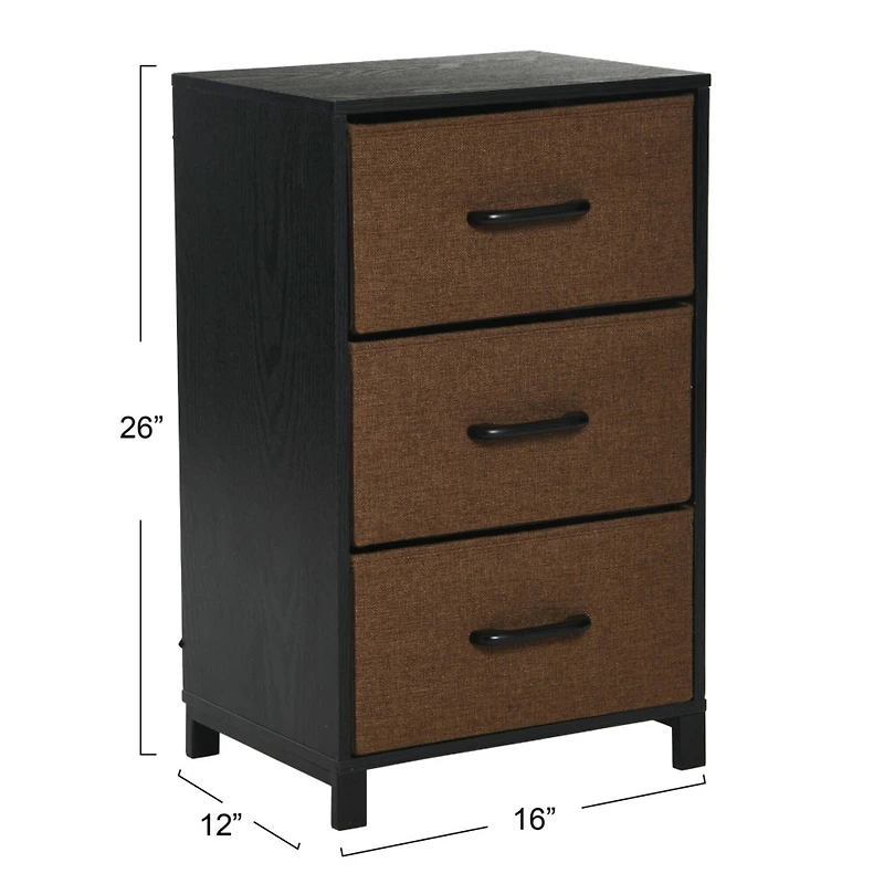 Household Essentials 26" 3-Drawer Dresser