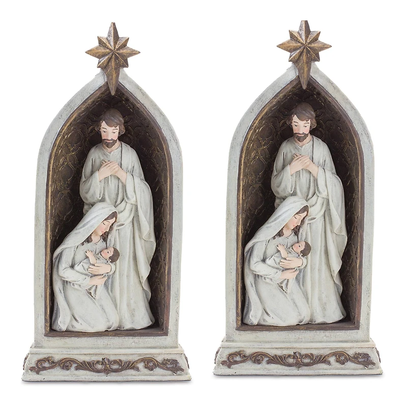 12.5" Holy Family Nativity Arch, 2ct.