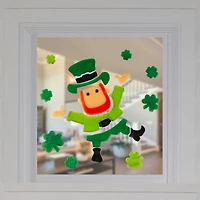 St. Patrick's Day Leprechaun Gel Window Clings