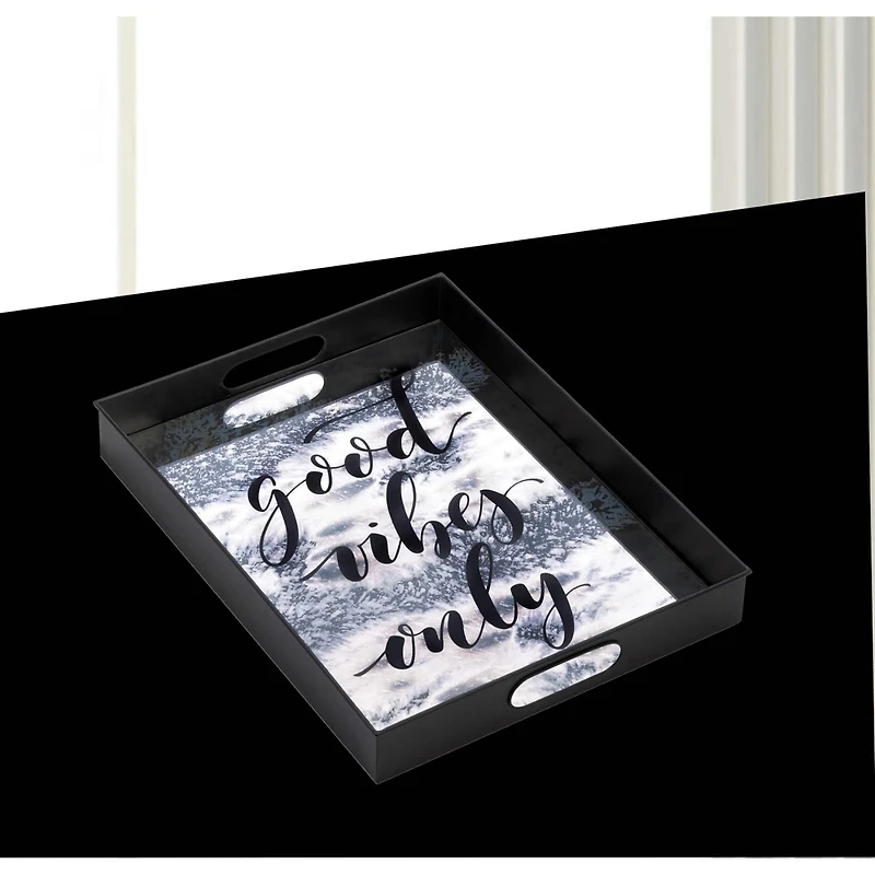 18" Nikki Chu South Beach Good Vibes Mirror Tray