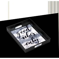 18" Nikki Chu South Beach Good Vibes Mirror Tray