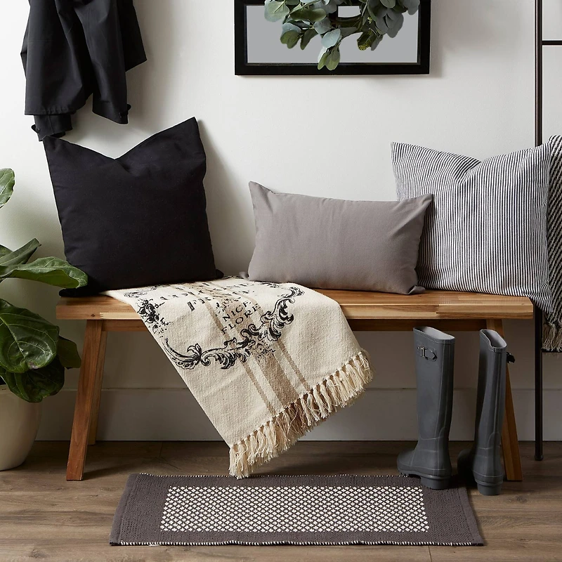 DII® French Grain Sack Printed Throw