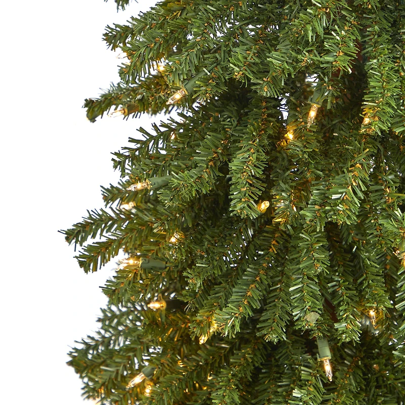 5ft. Pre-Lit Grand Alpine Artificial Christmas Tree, Clear LED Lights