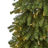 5ft. Pre-Lit Grand Alpine Artificial Christmas Tree, Clear LED Lights