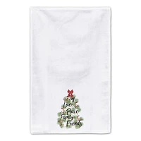 White Christmas Word Tree Tea Towel Set
