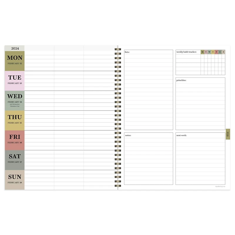 TF Publishing 2024 Rain Drops Large Planner