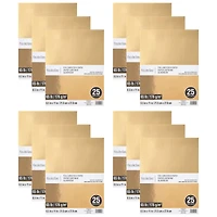 12 Packs: 25 ct. (300 total) Gold Foil 8.5" x 11" Cardstock Paper by Recollections™