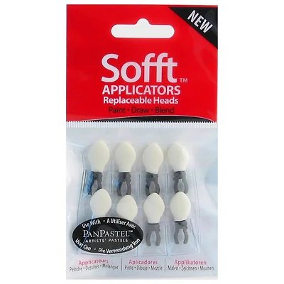 Colorfin Sofft™ Applicator Replaceable Heads, 8ct.