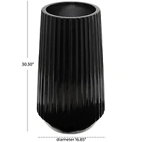 2.5ft. Black Modern Vase
