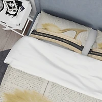 Designart 'Gold Fashion High Hells II' Glam Bedding Set