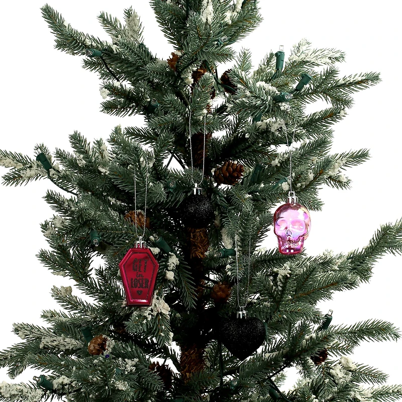 Pink Skulls 6 Piece Plastic Ornament Set by Ashland®