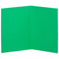 JAM Paper Green Blank Foldover Cards