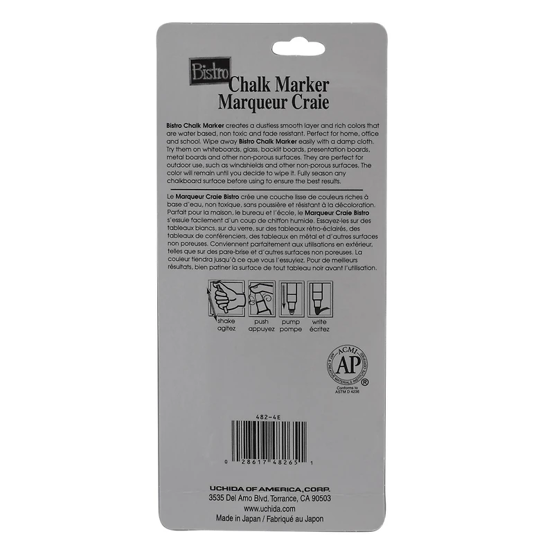 Marvy® Uchida Bistro Fine Point Primary Chalk Markers