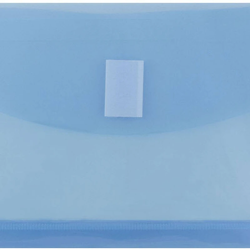 JAM Paper 5.25" x 10" Plastic #10 Hook & Loop Envelopes with 1" Expansion