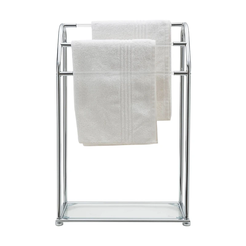 Organize It All Freestanding Acrylic Towel Rack