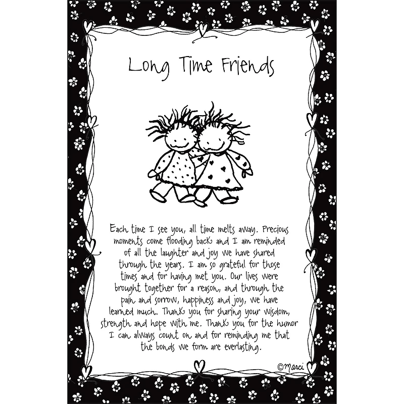 Children of the Inner Light® by Marci Art Long Time Friends Plaque